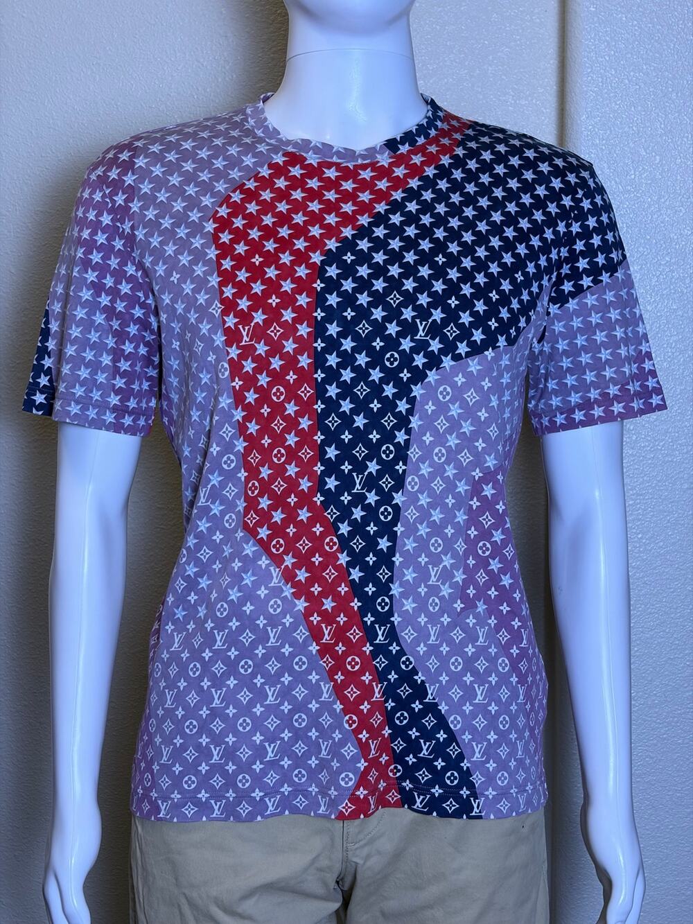 Archival Authentic 2011 Louis Vuitton Marc Jacobs Stars & Monogram Shirt Medium